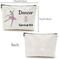 thumbnail image 2 of Nurse Theme Polycotton Custom Canvas Stroage Bags Metal Zipper Pouches Rectangle Ballet 18x25cm, 2 of 9