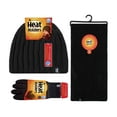 thumbnail image 2 of Mens Knitted Hat Scarf Gloves Set | Heat Holders | Thermal Fleece Lined Winter Set for Cold Weather, 2 of 2