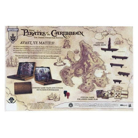 Disney Parks Theme Park Edition Pirates of the Caribbean Battleship Game New