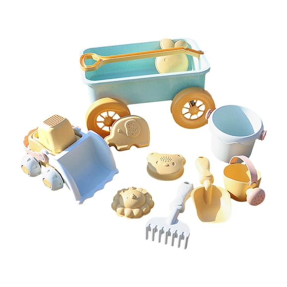 Juego de juguetes de arena para playa, carrito educativo, juguetes de playa, carrito de juego de simulación, carrito de playa para niños pequeños carro azul
