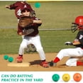 thumbnail image 4 of Softball Weighted Baseball for Hitting Heavy Balls for Hitting, Batting Training Pitching Practice and Throwing Elastic Soft Green Cyfie, 4 of 8
