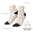 thumbnail image 6 of Fuzoiu Cartoon Birds & Flowers Print Adult Socks, Crew Moisture-wicking Socks, Unisex Cushion Crew Socks,Casual Sports Ankle Socks, 6 of 7