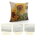 thumbnail image 4 of PIKWEEK  Throw Pillow Covers Christmas Decorative Couch Pillow Cases Pillow Square Cushion Cover for Sofa, Couch, Bed and Car (Sunflower), 4 of 5