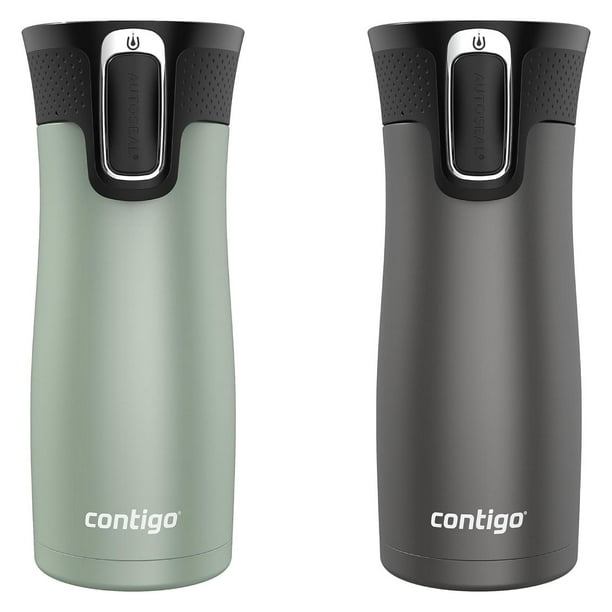 Termo Taza Set 2 Pzs 16 Oz Acero Inox West Loop 2.0 Contigo gris Estándar Contigo NA