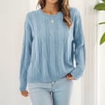 thumbnail image 3 of Fashion Sweater, Machine Wash Crew Neck Sweater Hollow Round Neck For Work For Woman ANGGREK Otros, 3 of 8
