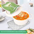 thumbnail image 3 of Yayeee Pot Holders Kitchen Heat Resistant with Pocket 7"x9.8" Cotton Oven Cooking Hot Pads, Green Martini Glass, 3 of 7