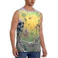 thumbnail image 2 of Pofeuu Flower Butterfly Skull Couple Print Men's Muscle T-Shirt, Sleeveless, Muscle Tank, Classic Muscle Tee Top For Men Casual Sleeveless Muscle T-Shirt Trendy Clothes-Large, 2 of 7