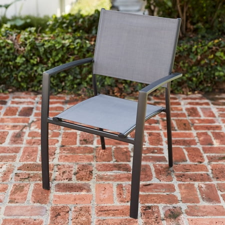 Hanover Naples 11 Pcs Aluminum Outdoor Dining Set, Gray