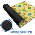 thumbnail image 6 of Long Mouse Pads for Desk,Yellow Dinosaurs Geometric Pattern Desk Mats on Top Of Desks, Desk Mouse Pad Extra Large with 3mm Non-Slip Base and Stitched Edge for Gaming,Office,Work,Home 35.4"x15.7", 6 of 6