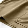 thumbnail image 5 of HOOMEUMY Men's Summer Baggy Cargo Shorts with Pockets Solid Color Drawstring Elastic Waist Loose Fit Beach Shorts Yellow XXXL, 5 of 6