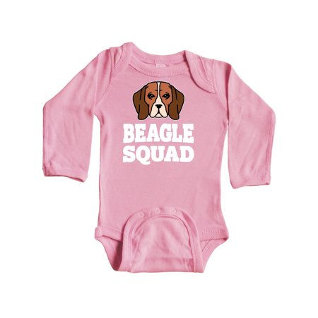 

Inktastic Dog Beagle Squad Gift Baby Boy or Baby Girl Long Sleeve Bodysuit