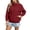 Wine, variant on Fewfanhot Women's Lightweight Waterproof Rain Jacket Full Zip Coat with Hood & Pockets for Hiking, Travel and Rainy Days