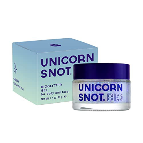 røre ved skitse Søndag Unicorn Snot Biodegradable Holographic Body Glitter Gel for Body, Face,  Hair - Vegan & Cruelty Free - 1.7 oz (Bio Galaxy) - Walmart.com