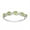 Peridot, variant on 0.65 Ctw Round Shape Larimar 925 Sterling Silver Half Eternity Women Ring