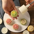 thumbnail image 6 of AOOOWER Flower Shape Moon Cake Mold MidAutumn Festival Mooncake Maker Cookie Stamps, 6 of 14
