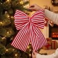 thumbnail image 2 of Christmas Tree Bow Ornament, Festive Hanging Decoration for Wreath, Garland, Front Door, Gift Box, Holiday Party and Home Decor, 2 of 7