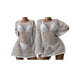 thumbnail image 4 of Las mujeres de punto Bikini Cover-Ups Color Sólido Recorte See-Through Mini Vestido de Playa Cuello Crew Tops de protección solar, 4 of 5