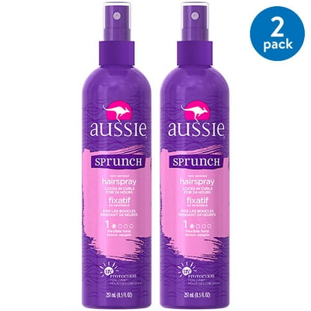 Aussie Sprunch Non-Aerosol Hairspray, 8.5 Fl oz, Pack of