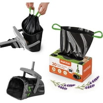 Pupzle Pooper Scooper Bags 2.0 For Side Clips, 30 Pupzle Replacement Bags, Swivel Bin Waste Bag Dog Poop, Refills for Pooper Scooper with Bag Attachment