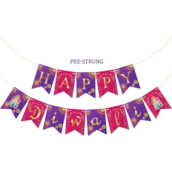 Diwali Banner, Happy Diwali Party Decor, Festival of Light Decoration, Indian Festival Decorations for Home, Deepavali Party Supplies
