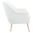 thumbnail image 5 of SAFAVIEH Rodrik Modern Style Upholstered Accent Chair, White, 5 of 11
