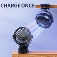 thumbnail image 6 of Needhep Desk Fan With Remote,Small Bladeless Fan, Small Fans for Desk, Small Wall Mount Fan, Portable Camping Fan (White), 6 of 6