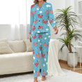 thumbnail image 2 of Top-kevin Cute Sea Fish Women's Long-Sleeve Shirt And Full-Length Bottom Pajama Set, 2 of 12