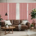 thumbnail image 2 of Ambesonne Christmas Window Curtains, Scandinavian, Each 28" W x 84" L, Red White, 2 of 5