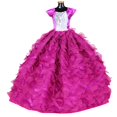 thumbnail image 2 of Ensemble de 10 Robes de Poupée Assorties Robe de Fête Robe de Mariage pour Poupées de 11 Pieds', 2 of 10
