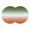 White Sage Green, variant on Orange Blue Ombre Round 13 Inch Placemats Set of 2, Contemporary Abstract Gradient HeatResistant Non Slip Place Mats for Dining Table, Wipeable Braided Kitchen Table Mats for Housewarming