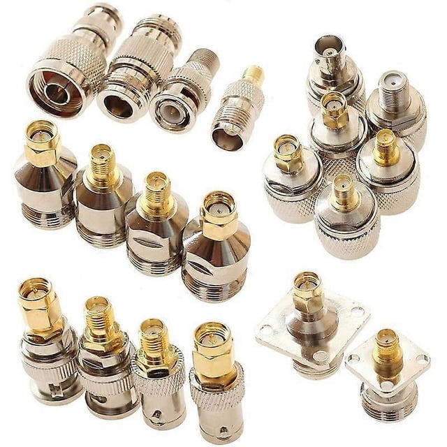 SMA To N BNC TNC F Type Connectors Male Female Kits 20 in 1 N To BNC