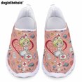 thumbnail image 1 of Doginthehole - Zapatos planos informales de verano para mujer, con estampado de dibujos animados de enfermera, ligeros, cómodos y antideslizantes, 1 of 5