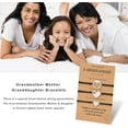 thumbnail image 3 of Grandmother Mother Granddaughter Bracelets Set for 3 Grandma Granddaughter Gifts Matching Heart Wish Bracelets 3 Generations Bracelets Grandparents' Day Gifts, 3 of 6