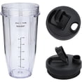 thumbnail image 6 of Tizuqe Replacement 7 Fins Male Blade & 24oz Blender Cups for Nutri Ninja BL480 Auto iQ Blender [4 Inch Male 7 Fins Blade], 6 of 13