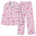 thumbnail image 7 of Valentines Iyufng Womens Pajama Sets Long Sleeve,Valentine's Day Pajama Sets for Women Plus Size,Sleepwear Sets,2 Piece Womens Plus Loungewear with Pockets V-Neck Love Heart Pjs S-XXXL, 7 of 7