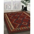 thumbnail image 3 of Ahgly Company Machine Washable Indoor Square Traditional Dark Sienna Brown Area Rugs, 5' Square, 3 of 7