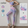 thumbnail image 6 of Seamless Women Workout Set new dyeing Workout Set Sportswear gym fitness Clothing Bra High Waist Leggings, 6 of 7
