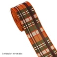 thumbnail image 2 of BBilaBu 15 Ft Fall Wired Ribbon, 2.48 Inch Wide Thanksgiving Craft Ribbon with Fall Plaid Print, Wired Edges for Wreath Bows, Gift Wrapping, Garlands, Centerpieces and DIY Home Decor, 2 of 6