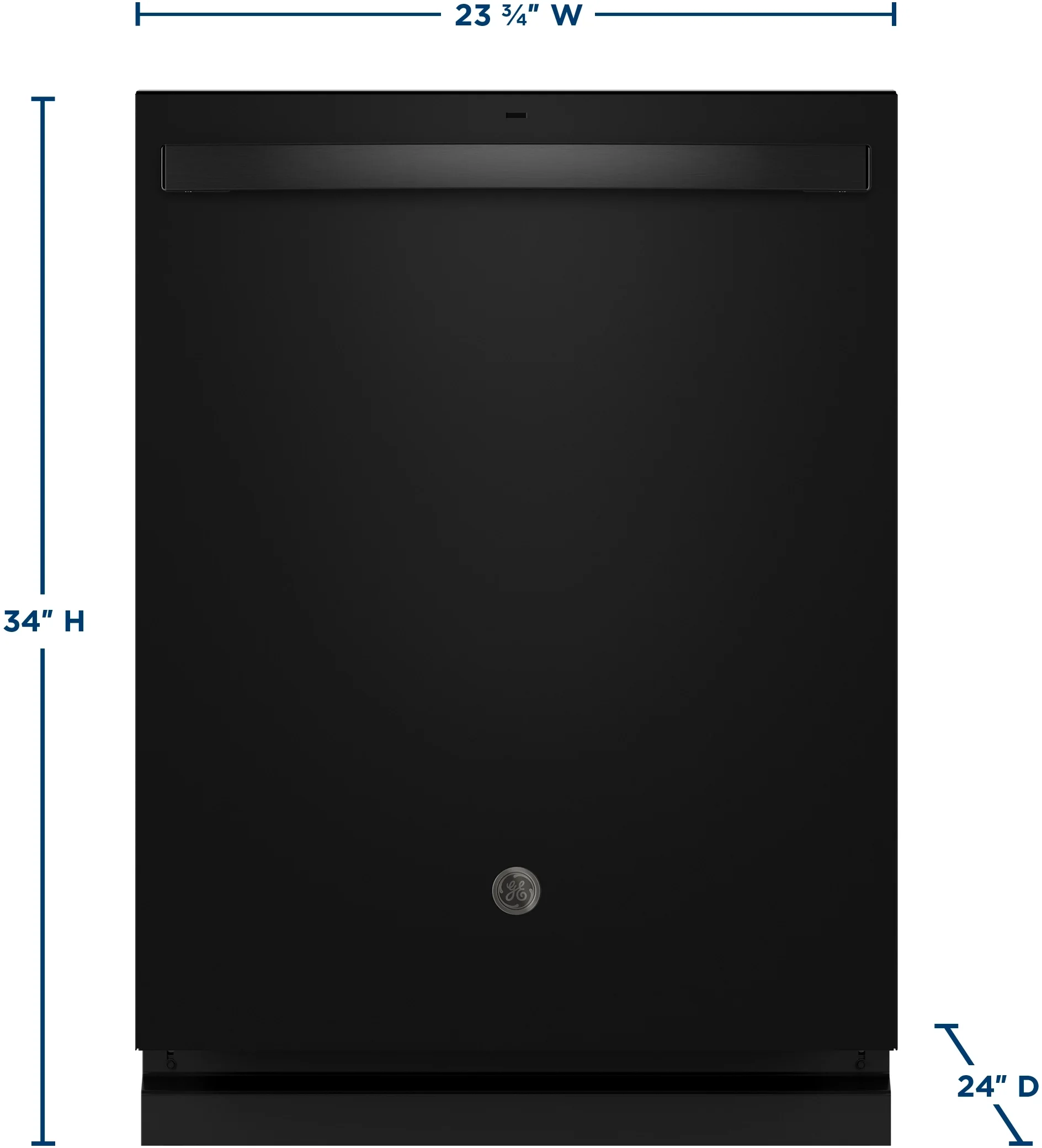 GE Top Control with Stainless Steel Interior Dishwasher with Sanitize Cycle GDT670SFVDS