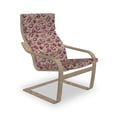 thumbnail image 1 of Flower Armchair Pad and Slipcover, Floral Pattern with Roses Twig Warm Colors Flower Arrangement Bouquets, 1 Piece Soft Cushion Replacement with Removable Cover, Tan Pink Dark Green, by Ambesonne, 1 of 1