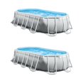 thumbnail image 1 of Intex 16.5ft x 9ft 48in Cadre Prisme au-Dessus du Sol Piscine Pompe (2 Pack), 1 of 8