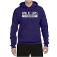 thumbnail image 2 of Wild Bobby, Outnumbered Dad with Girls Gift, Father's Day, Unisex Graphic Hoodie Sweatshirt, Purple, 3X-Large, 2 of 3