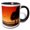 Black/White, variant on 3drose, Sunset Parasailing, 11oz Two-tone Black Mug