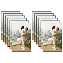 Americanflat Front Loading Picture Frame Set - 4x6 - Black - 12 Pack