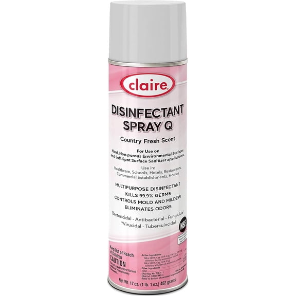 CL1001 Claire Disinfectant Spray Q - Country Fresh Scent. (1 Pack)