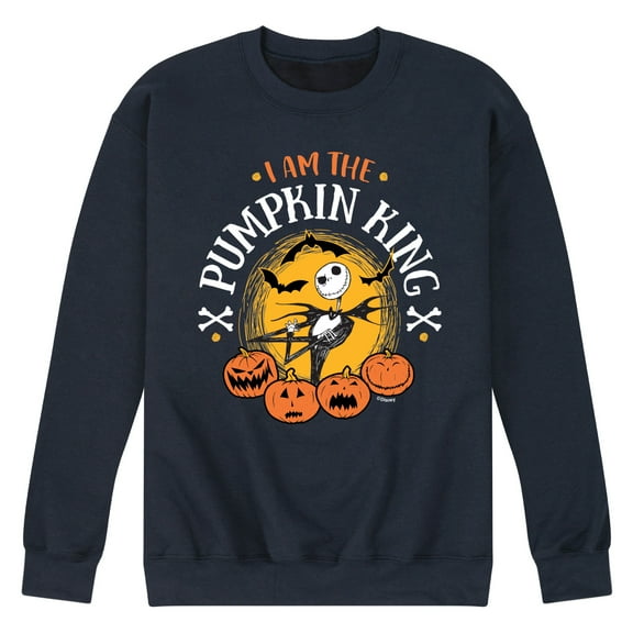The Nightmare Before Christmas - I Am The Pumpkin King - Men's Crew Neck Fleece Pullover