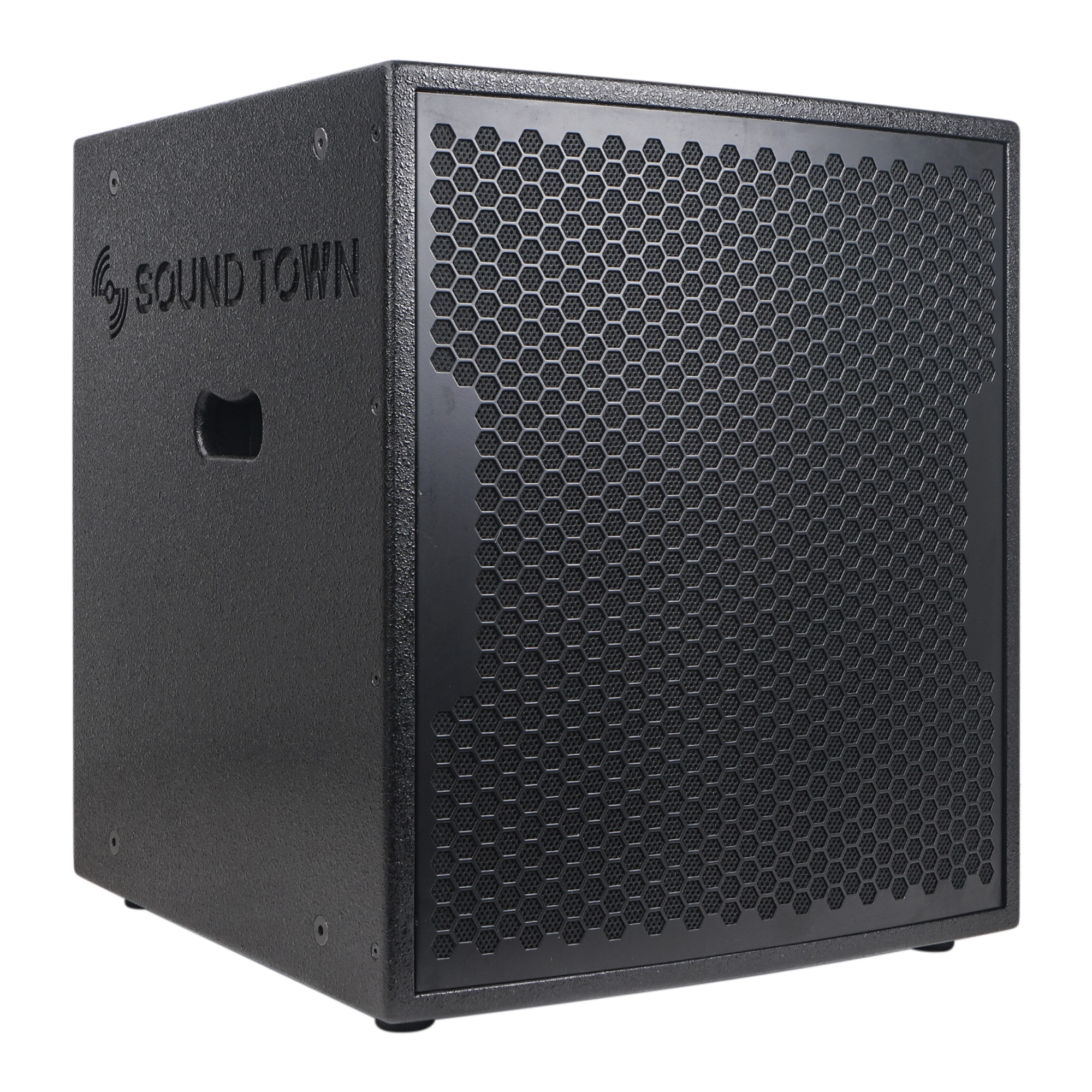 Sound Town Line Array Speaker System with One 18" Powered Subwoofer w/DSP and Speaker Output, Two 6 x 3 Line Array Speakers, Black (CARME-18M3) - image 5 of 9