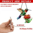 thumbnail image 6 of Birds 2D Acrylic Holiday Ornament with Stained Glass Effect, Window Hanging Suncatcher for Family Friends, Holiday Decorations, Birthday Gift, 6 of 6