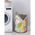 thumbnail image 3 of Spring Laundry Bag, Vintage Rose Dahlia Peony Lily Daffodil Tulip Bouquets Meadow Retro Motif Print, Hamper Basket with Handles Drawstring Closure for Laundromats, 13" x 19", Multicolor, by Ambesonne, 3 of 4