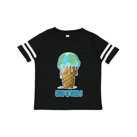 

Inktastic Keep It Cool Melting Earth Ice Cream Cone Gift Toddler Boy or Toddler Girl T-Shirt